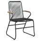 vidaXL Set da Pranzo da Giardino 9 pz Nero in Rattan PVC vidaXL Set da Pranzo da Giardino 9 pz Nero in Rattan PVC