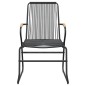 vidaXL Set da Pranzo da Giardino 9 pz Nero in Rattan PVC vidaXL Set da Pranzo da Giardino 9 pz Nero in Rattan PVC