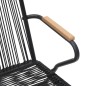 vidaXL Set da Pranzo da Giardino 9 pz Nero in Rattan PVC vidaXL Set da Pranzo da Giardino 9 pz Nero in Rattan PVC