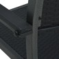 vidaXL Set Mobili da Pranzo per Giardino 3 pz Nero vidaXL Set Mobili da Pranzo per Giardino 3 pz Nero