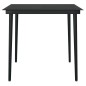 vidaXL Set Mobili da Pranzo per Giardino 3 pz Nero vidaXL Set Mobili da Pranzo per Giardino 3 pz Nero