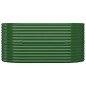 vidaXL Letto Giardino Acciaio Verniciato a Polvere 152x80x68 cm Verde vidaXL Letto Giardino Acciaio Verniciato a Polvere 152x80x68 cm Verde
