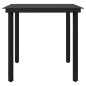 vidaXL Set da Pranzo per Giardino 5 pz con Cuscini Grigio e Nero vidaXL Set da Pranzo per Giardino 5 pz con Cuscini Grigio e Nero