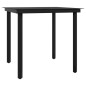 vidaXL Set da Pranzo per Giardino 5 pz con Cuscini Grigio e Nero vidaXL Set da Pranzo per Giardino 5 pz con Cuscini Grigio e Nero