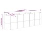 vidaXL Letto Giardino Acciaio Verniciato a Polvere 224x40x68 cm Verde