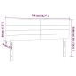 vidaXL Testiere 2 pz Grigio Chiaro 72x5x78/88 cm in Tessuto vidaXL Testiere 2 pz Grigio Chiaro 72x5x78/88 cm in Tessuto