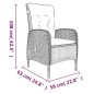vidaXL Set da Pranzo da Giardino 7 pz con Cuscini Grigio e Nero vidaXL Set da Pranzo da Giardino 7 pz con Cuscini Grigio e Nero