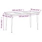 vidaXL Set da Pranzo da Giardino 7 pz con Cuscini Grigio e Nero vidaXL Set da Pranzo da Giardino 7 pz con Cuscini Grigio e Nero