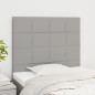 vidaXL Testiera 2 pz Grigio Chiaro 80x5x78/88 cm in Tessuto vidaXL Testiera 2 pz Grigio Chiaro 80x5x78/88 cm in Tessuto