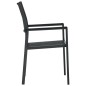 vidaXL Set da Pranzo da Giardino 5 pz Nero vidaXL Set da Pranzo da Giardino 5 pz Nero