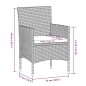 vidaXL Set da Pranzo da Giardino 7 pz con Cuscini Grigio e Nero vidaXL Set da Pranzo da Giardino 7 pz con Cuscini Grigio e Nero
