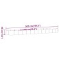 vidaXL Letto Giardino Acciaio Verniciato Polvere 507x100x36 cm Marrone vidaXL Letto Giardino Acciaio Verniciato Polvere 507x100x36 cm Marrone