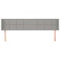 vidaXL Testiera ad Orecchio Grigio Chiaro 163x16x78/88 cm in Tessuto vidaXL Testiera ad Orecchio Grigio Chiaro 163x16x78/88 cm in Tessuto