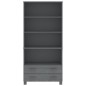 vidaXL Credenza HAMAR in Legno Massello di Pino Grigio Scuro vidaXL Credenza HAMAR in Legno Massello di Pino Grigio Scuro