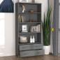 vidaXL Credenza HAMAR in Legno Massello di Pino Grigio Scuro vidaXL Credenza HAMAR in Legno Massello di Pino Grigio Scuro