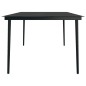 vidaXL Set da Pranzo per Giardino 7 pz con Cuscini Marrone e Nero