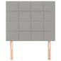 Testiere 2 pz Grigio Chiaro 100x5x78/88 cm in Tessuto Testiere 2 pz Grigio Chiaro 100x5x78/88 cm in Tessuto