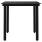 vidaXL Set Mobili da Pranzo per Giardino 3 pz Nero vidaXL Set Mobili da Pranzo per Giardino 3 pz Nero
