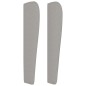Testiera ad Orecchio Grigio Chiaro 83x23x118/128 cm in Tessuto Testiera ad Orecchio Grigio Chiaro 83x23x118/128 cm in Tessuto