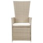 vidaXL Set Mobili da Pranzo per Giardino con Cuscini 7 pz Beige vidaXL Set Mobili da Pranzo per Giardino con Cuscini 7 pz Beige
