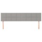 vidaXL Testiere 2 pz Grigio Chiaro 100x5x78/88 cm in Tessuto vidaXL Testiere 2 pz Grigio Chiaro 100x5x78/88 cm in Tessuto