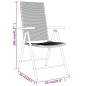 vidaXL Set Mobili da Pranzo per Giardino 3 pz Nero vidaXL Set Mobili da Pranzo per Giardino 3 pz Nero