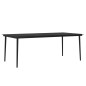 vidaXL Set da Pranzo da Giardino 7 pz con Cuscini Nero vidaXL Set da Pranzo da Giardino 7 pz con Cuscini Nero