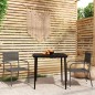 vidaXL Set Mobili da Pranzo per Giardino 3 pz Grigio vidaXL Set Mobili da Pranzo per Giardino 3 pz Grigio