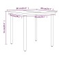 vidaXL Set da Pranzo per Giardino 3 pz con Cuscini Marrone vidaXL Set da Pranzo per Giardino 3 pz con Cuscini Marrone