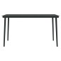 vidaXL Set da Pranzo da Giardino 5 pz Nero