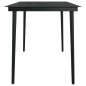 vidaXL Set da Pranzo da Giardino 5 pz Nero