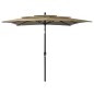 Ombrellone a 3 Livelli con Palo in Alluminio Talpa 2,5x2,5 m Ombrellone a 3 Livelli con Palo in Alluminio Talpa 2,5x2,5 m