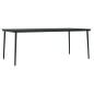 vidaXL Set Mobili da Pranzo da Giardino 9 pz con Cuscini Nero vidaXL Set Mobili da Pranzo da Giardino 9 pz con Cuscini Nero