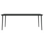 vidaXL Set Mobili da Pranzo da Giardino 9 pz con Cuscini Nero vidaXL Set Mobili da Pranzo da Giardino 9 pz con Cuscini Nero