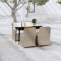 vidaXL Set Mobili da Pranzo per Giardino 5 pz Marrone vidaXL Set Mobili da Pranzo per Giardino 5 pz Marrone