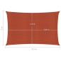 Vela Parasole 160 g/m² Terracotta 2x4,5 m in HDPE