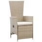 Set Mobili da Pranzo per Giardino con Cuscini 7 pz Beige Set Mobili da Pranzo per Giardino con Cuscini 7 pz Beige