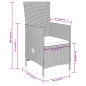 Set Mobili da Pranzo per Giardino con Cuscini 7 pz Beige Set Mobili da Pranzo per Giardino con Cuscini 7 pz Beige