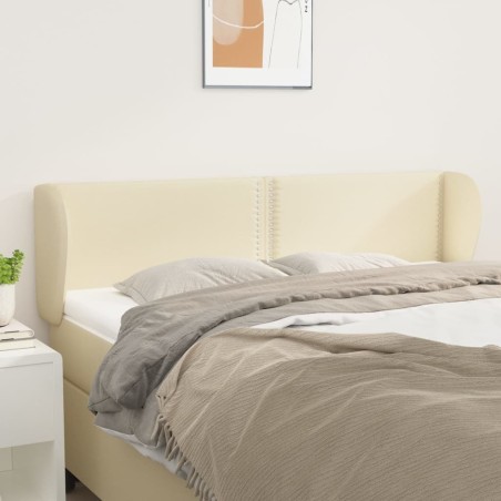 Testiera ad Orecchio Crema 147x23x78/88 cm in Similpelle