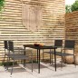 vidaXL Set Mobili da Pranzo da Giardino 5 pz Grigio vidaXL Set Mobili da Pranzo da Giardino 5 pz Grigio