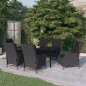Set Mobili da Pranzo per Giardino 7 pz Grigio Scuro Set Mobili da Pranzo per Giardino 7 pz Grigio Scuro