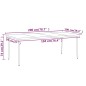Set Mobili da Pranzo da Giardino 9 pz Nero