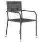 vidaXL Set Mobili da Pranzo da Giardino 7 pz Grigio vidaXL Set Mobili da Pranzo da Giardino 7 pz Grigio