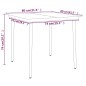 Set Mobili da Pranzo per Giardino 3 pz Nero