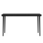 Set da Pranzo per Giardino 5 pz con Cuscini Nero Set da Pranzo per Giardino 5 pz con Cuscini Nero