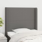 vidaXL Testiera ad Orecchio Grigio Scuro 83x16x118/128 cm in Tessuto vidaXL Testiera ad Orecchio Grigio Scuro 83x16x118/128 cm in Tessuto
