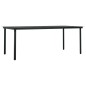 Set Mobili da Pranzo per Giardino 7 pz Nero Set Mobili da Pranzo per Giardino 7 pz Nero
