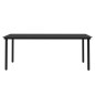 Set Mobili da Pranzo per Giardino 7 pz con Cuscini Nero