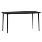 Set Mobili da Pranzo per Giardino 5 pz Nero Set Mobili da Pranzo per Giardino 5 pz Nero