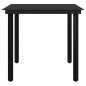 Set da Pranzo da Giardino 5 pz con Cuscini Polyrattan e Vetro Set da Pranzo da Giardino 5 pz con Cuscini Polyrattan e Vetro